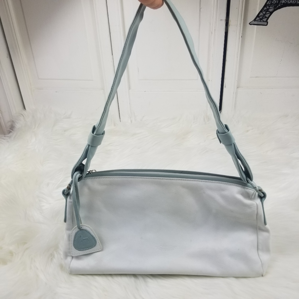 Petusco Leather two tone handbag